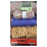 Paper box full of yarn!  Most are new!