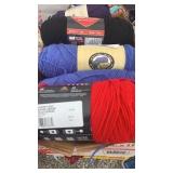 Large paper box of yarn.  Most New!