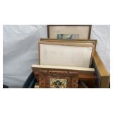 Tote full of pictures, picture frames (some new!)