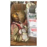 Ball jar lids, plastic ball jar lids. Tin with