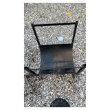 Metal fireplace wood holder