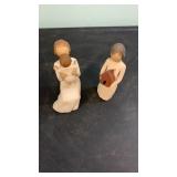 2 willow tree figurines
