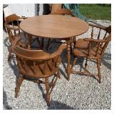 Maple Table and 4 Chairs (Very Sturdy)