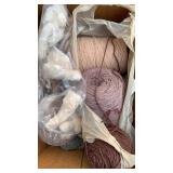 Box of material and yarn