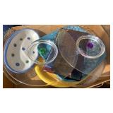 Flat of serving plates and trays