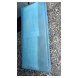 Flat tote with material