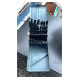 Drill bit set in case
