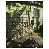 Group of Shepherd Hooks and decor