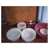 Stoneware bowls lot