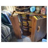 VHS cabinet and inside contents only nothing on