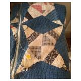 Large hand sewn Cutter quilt as is