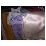 Plastic tote of Assorted Fabric