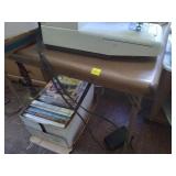 Folding card table only, contents not included