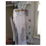 LG lot embroidered  baby quilt tops