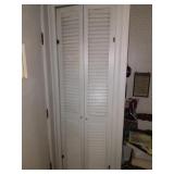 2 louvered doors,  user responsible for brining