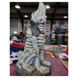 Skeleton dog statue 19 in tall