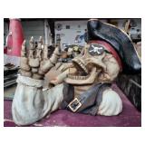 Pirate skeleton bottle holder