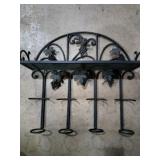 Metal wine rack holder