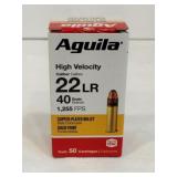 Aguila 22 LR 40 grain 50 rounds Aguila 22 LR 40 grain 50 rounds