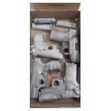 4 aluminum pistol cast and magazines 4 aluminum pistol cast and magazines