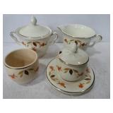 Hall cream and sugar containers Hall cream and sugar containers