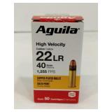 Aguila 22 LR 40 grain 50 rounds Aguila 22 LR 40 grain 50 rounds