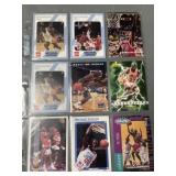 Michael Jordan Cards In Card Protector Page Michael Jordan Cards In Card Protector Page