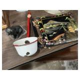 Brass dog, ladle, oriental album Brass dog, ladle, oriental album