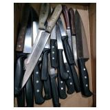 Group of kitchen knives Group of kitchen knives