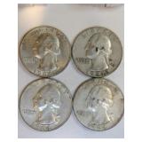 4 1964 silver quarters 4 1964 silver quarters
