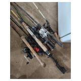 Fishing poles Fishing poles