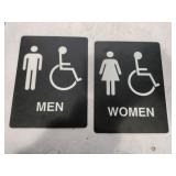 Men and women signs  6x8 Men and women signs  6x8
