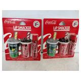 2 Coca-Cola lip smackers 2 Coca-Cola lip smackers
