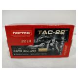 Norma TAC-22 LR 40 grain 50 rounds Norma TAC-22 LR 40 grain 50 rounds