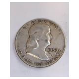 1958 Franklin half dollar 1958 Franklin half dollar