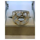 Heart ring Marked 925 (5.3 g) Heart ring Marked 925 (5.3 g)