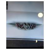 Heart-shaped  stone Mark Sterling( 3.0 g) Heart-shaped  stone Mark Sterling( 3.0 g)