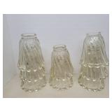 8 glass ceiling fan lamp shades/globes 5in 8 glass ceiling fan lamp shades/globes 5in