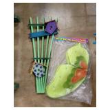 Painted trellis & mesh  butterfly 30in Painted trellis & mesh  butterfly 30in