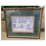 Framed golfers 17x19in Framed golfers 17x19in
