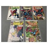 Vintage Marvel Comics The Mighty Thor Lot of 5 Vintage Marvel Comics The Mighty Thor Lot of 5