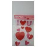 (2 packs.) New Valentine window clings (2 packs.) New Valentine window clings