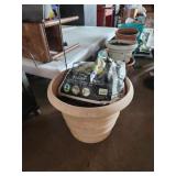 Planter with potting soil 15x24 Planter with potting soil 15x24
