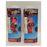 2 Spiderman spinner LCD watches 2 Spiderman spinner LCD watches