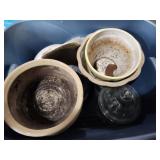 Planters canisters stoneware Planters canisters stoneware
