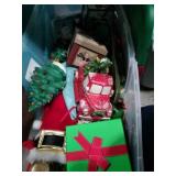 Tote of Christmas decor Tote of Christmas decor