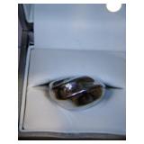 Art Deco style ring marked Sterling ( 7.2g) Art Deco style ring marked Sterling ( 7.2g)