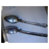 2 spoon brooches with pat # 2.5" long 2 spoon brooches with pat # 2.5" long