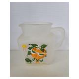 Hazel Atlas clear pitcher 6in Hazel Atlas clear pitcher 6in