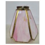Pink stained glass lamp shade 6in Pink stained glass lamp shade 6in